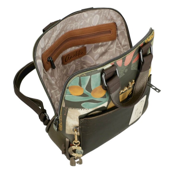 ANEKKE Mochila Estampada de Alças Curtas Amphora Verde | Ref. 280.42715-303