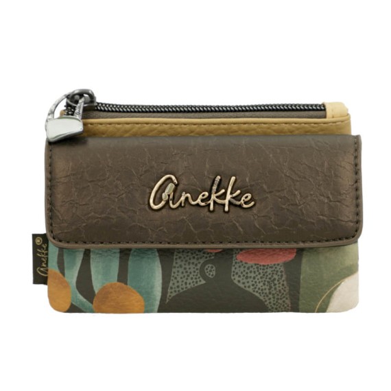 ANEKKE Porta-Moedas com Aba Amphora Castanho | Ref. 280.42719-025