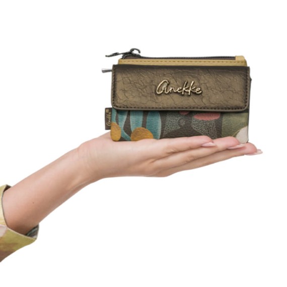 ANEKKE Porta-Moedas com Aba Amphora Castanho | Ref. 280.42719-025