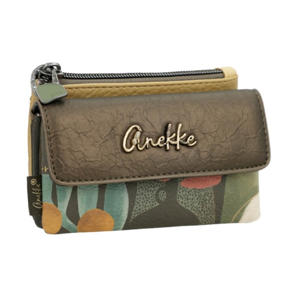 ANEKKE Porta-Moedas com Aba Amphora Castanho | Ref. 280.42719-025