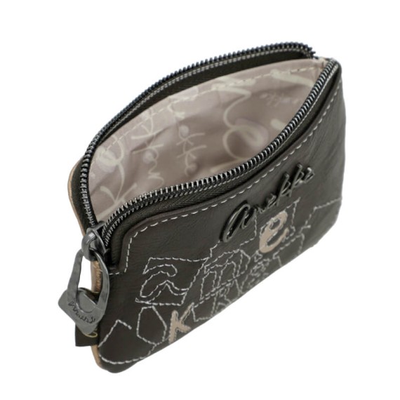 ANEKKE Porta-Moedas Pequeno Bloom Castanho | Ref. 280.42729-019