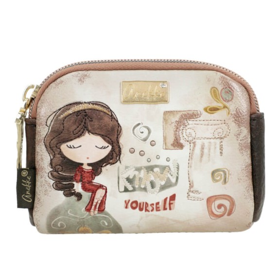 ANEKKE Porta-Moedas Pequeno Muse Castanho | Ref. 280.42709-018