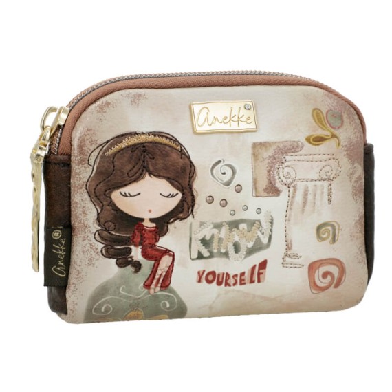 ANEKKE Porta-Moedas Pequeno Muse Castanho | Ref. 280.42709-018