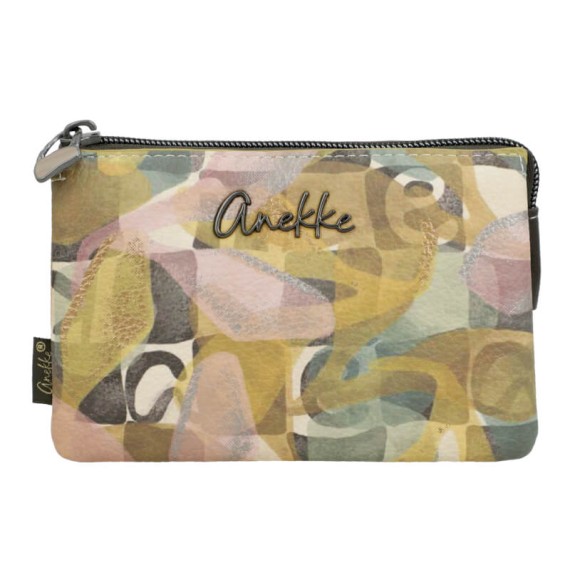 ANEKKE Porta-Moedas Triplo Bloom Dourado | Ref. 280.42729-015