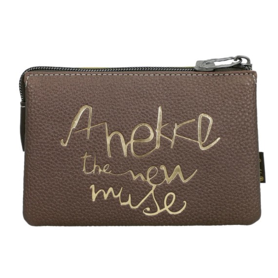 ANEKKE Porta-Moedas Triplo Bloom Dourado | Ref. 280.42729-015
