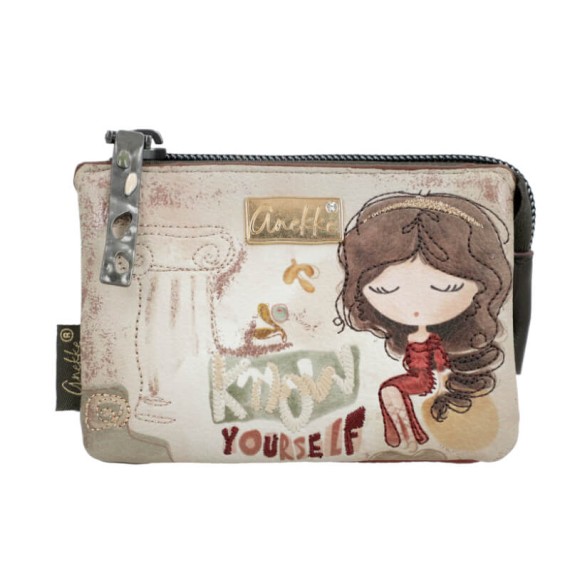 ANEKKE Porta-Moedas Triplo Muse Castanho | Ref. 280.42709-010