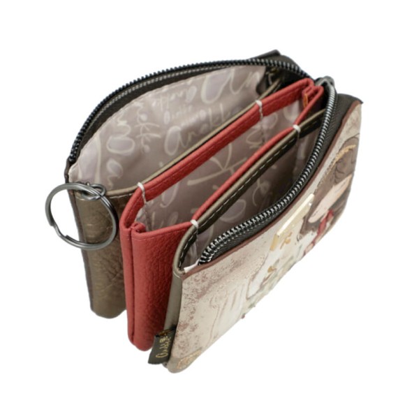 ANEKKE Porta-Moedas Triplo Muse Castanho | Ref. 280.42709-010