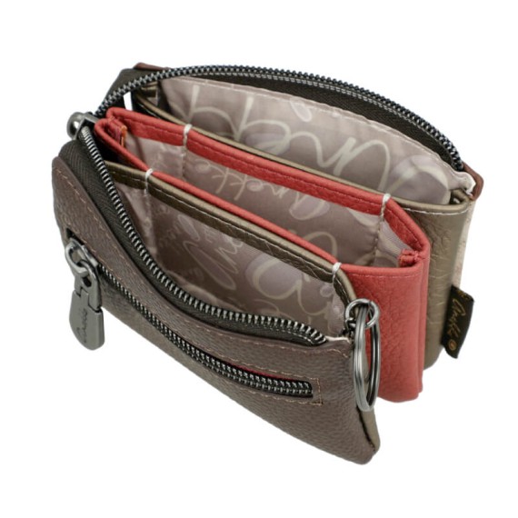 ANEKKE Porta-Moedas Triplo Muse Castanho | Ref. 280.42709-010
