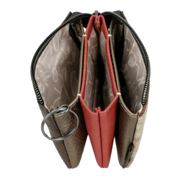 ANEKKE Porta-Moedas Triplo Muse Castanho | Ref. 280.42709-010