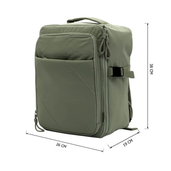 BENZI Mochila Ryanair/Vueling/Wizz 38x26x19cm Verde Seco | Ref. 288.BZ5854V