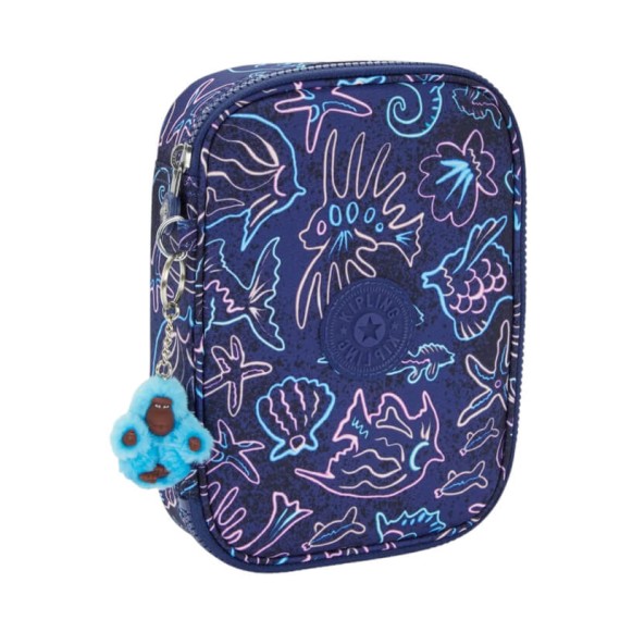 Estojo Escolar KIPLING 100 Pens Disco Fish | Ref. 187.KI60024FK