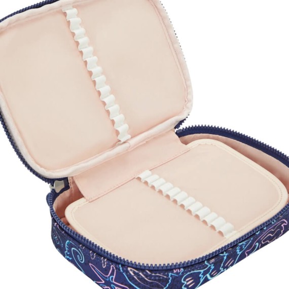 Estojo Escolar KIPLING 100 Pens Disco Fish | Ref. 187.KI60024FK