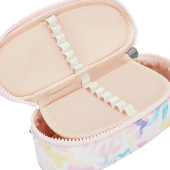 Estojo Escolar Oval KIPLING Duobox Aqua Sea | Ref. 187.KI62314ES