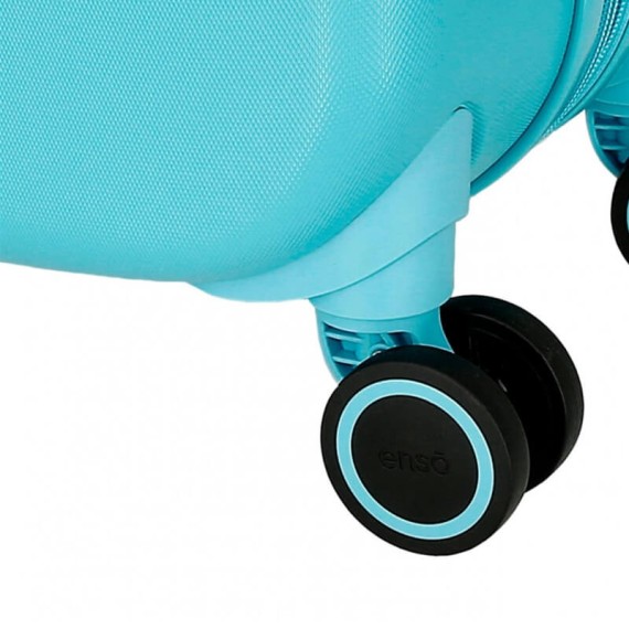 Mala de Cabine / Trolley 55cm 4R Enso STITCH Playful Turquesa | Ref. 186.3199146