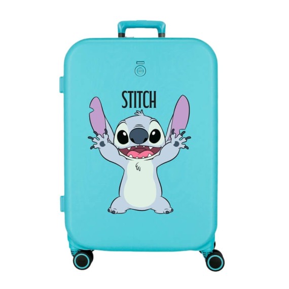 Mala de Viagem Média 70cm 4R Exp. Enso STITCH Playful Turquesa | Ref. 186.3199246