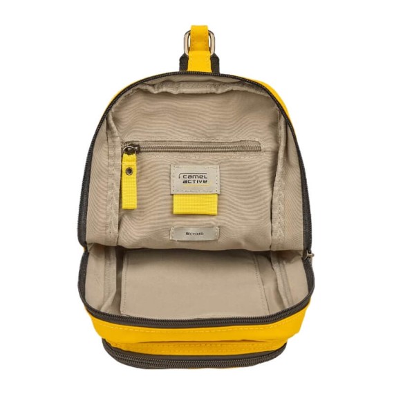 CAMEL ACTIVE Sling Mochila Pequena Explore Amarela | Ref. 91.11774