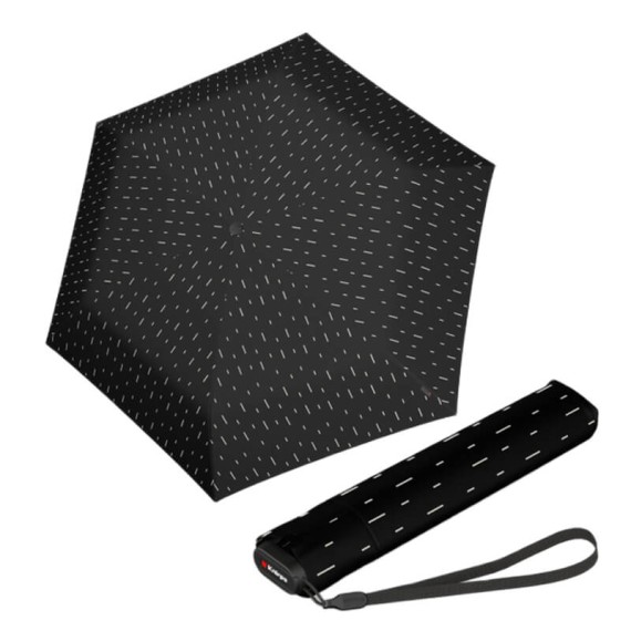 Guarda-Chuva KNIRPS Dobrável US.050 Ultra Light Slim Rain Black | Ref. 300.9500508472
