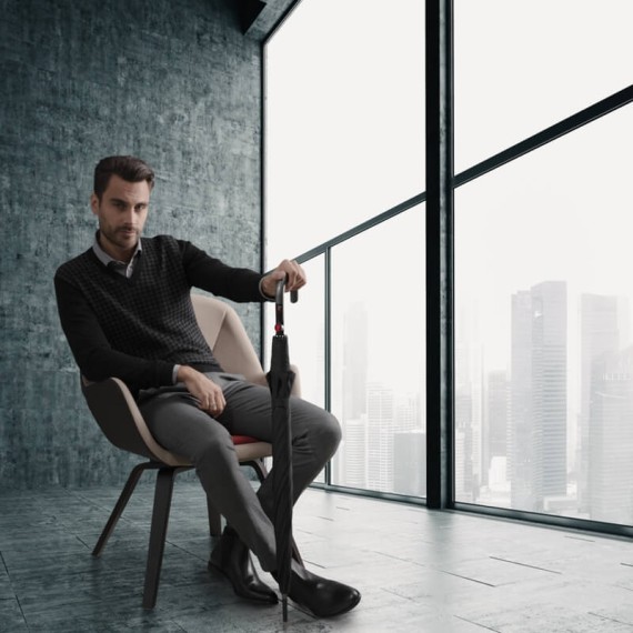 Guarda-Chuva KNRIPS Extra Longo T.903 Automático Preto | Ref. 300.9639031000