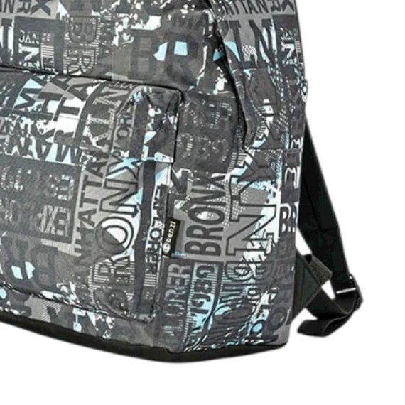 Mochila Casual 42Cm Benzi BZ5744 Cinza/Azul NYC | Ref. 288.BZ5744CA