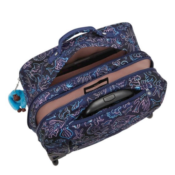 Mochila Escolar com Rodas KIPLING Giorno Disco Fish | Ref. 187.KI53684FK