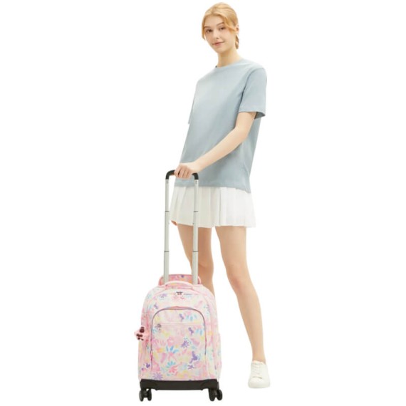 Mochila Escolar com Rodas KIPLING New Zea Aqua Sea | Ref. 187.KI46744ES
