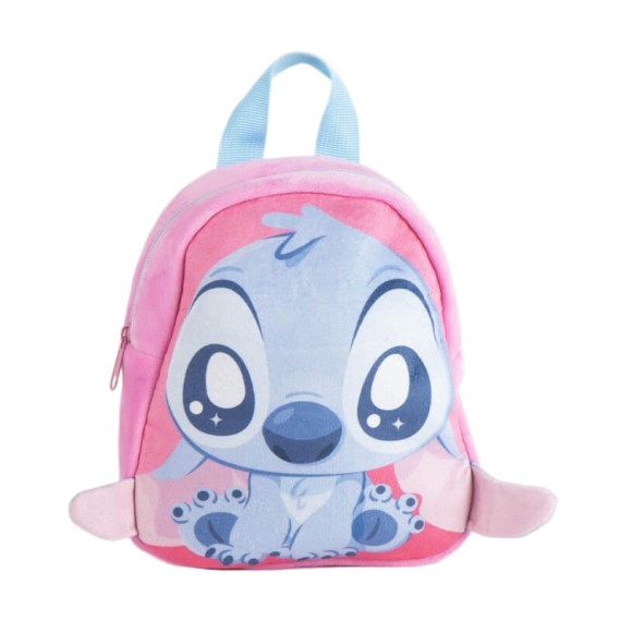 Mochila Infantil Peluche 22cm STITCH Rosa | Ref. 299.2100005838