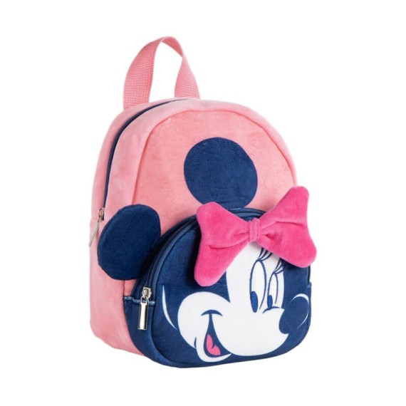 Mochila Infantil Peluche Premium 22cm MINNIE Rosa | Ref. 299.2100005843