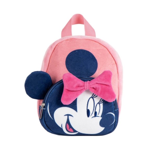 Mochila Infantil Peluche Premium 22cm MINNIE Rosa | Ref. 299.2100005843