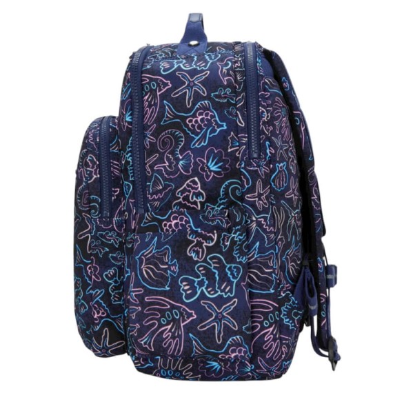 Mochila p/ Portátil 15” KIPLING Seoul College Extra Disco Fish | Ref. 187.40KI61014FK