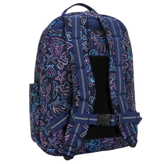 Mochila p/ Portátil 15” KIPLING Seoul College Extra Disco Fish | Ref. 187.40KI61014FK