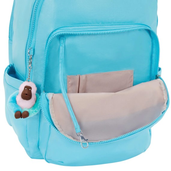 Mochila p/ Portátil 15” KIPLING Seoul College Extra Sea Blue Met | Ref. 187.KI351452D