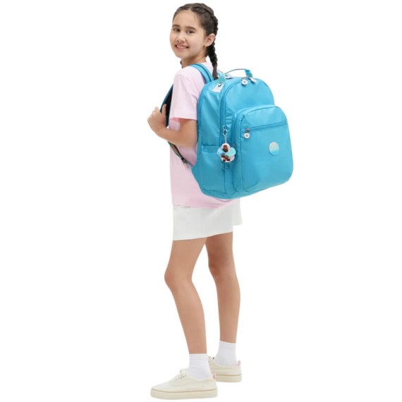 Mochila para Portátil 15” KIPLING Seoul Lap Sea Blue Met | Ref. 187.KI713552D