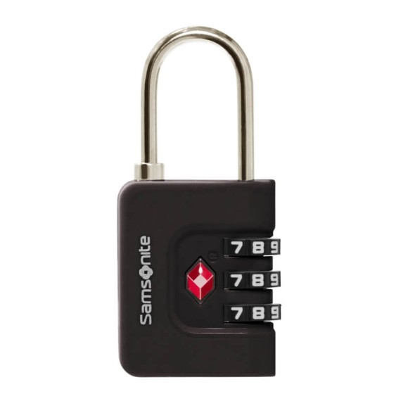 SAMSONITE Cadeado c/ Código 3 Dígitos TSA TA Revolution Preto | Ref. 92.155577-1041