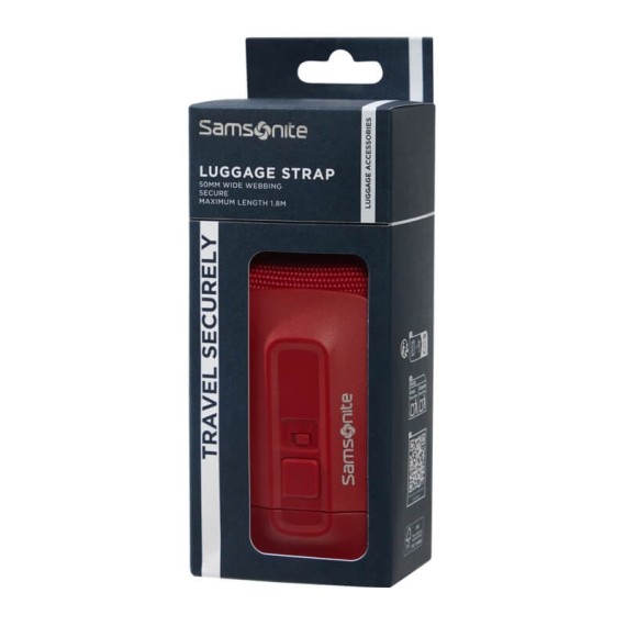 SAMSONITE Cinta para Mala de Viagem 50mm TA Revolution Vermelha | Ref. 92.155590-1726