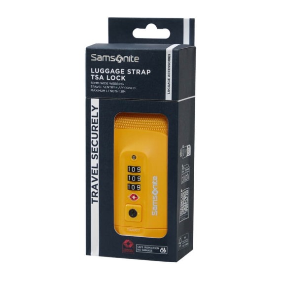SAMSONITE Cinta para Mala de Viagem TSA TA Revolution Amarela | Ref. 92.155591-1924