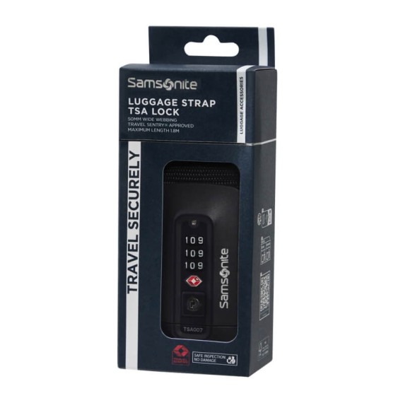 SAMSONITE Cinta para Mala de Viagem TSA TA Revolution Preta | Ref. 92.155591-1041