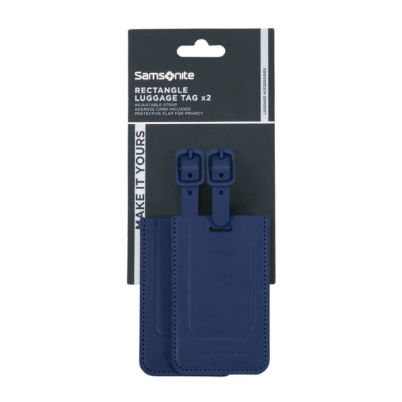 SAMSONITE Pack de 2 Etiquetas para Bagagem TA Revolution Azul | Ref. 92.155592-1549