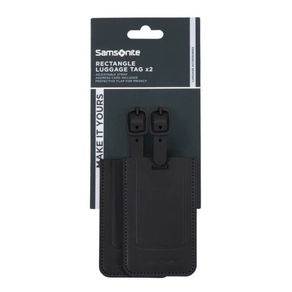 SAMSONITE Pack de 2 Etiquetas para Bagagem TA Revolution Preto | Ref. 92.155592-1041