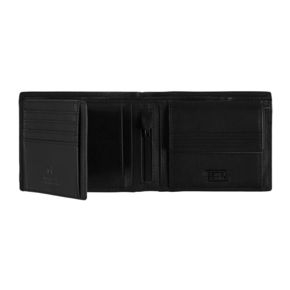 CAMEL ACTIVE Carteira Horizontal c/ Porta-Moedas Cliff Preta | Ref. 91.11786