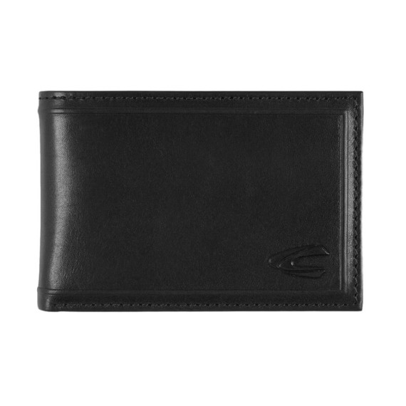 CAMEL ACTIVE Carteira Horizontal S c/ Porta-Moedas Wood Preta | Ref. 91.11793