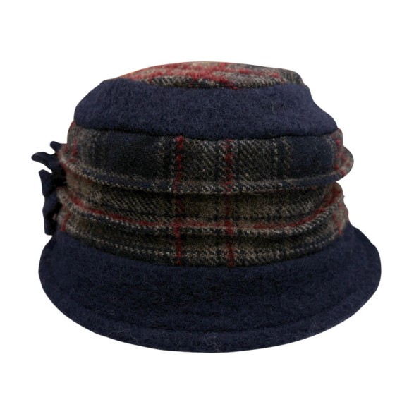 Chapéu de Senhora em Lã SOLID 42-096 Azul | Ref. 298.42096AZ