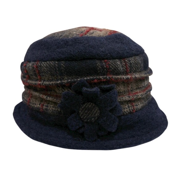 Chapéu de Senhora em Lã SOLID 42-096 Azul | Ref. 298.42096AZ