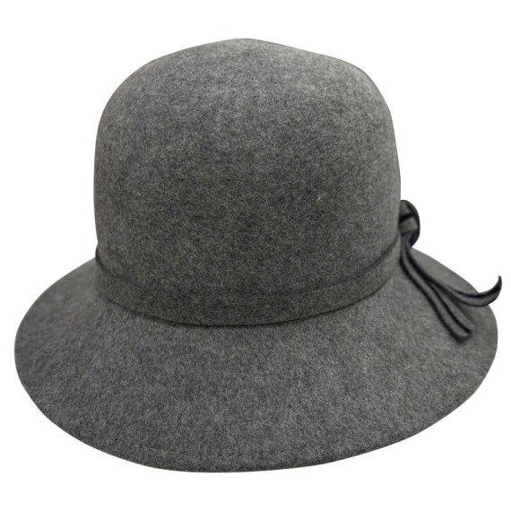 Chapéu de Senhora em Lã SOLID 44-022 Cinza | Ref. 298.44022CI