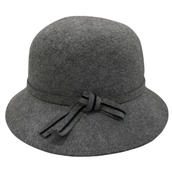 Chapéu de Senhora em Lã SOLID 44-022 Cinza | Ref. 298.44022CI