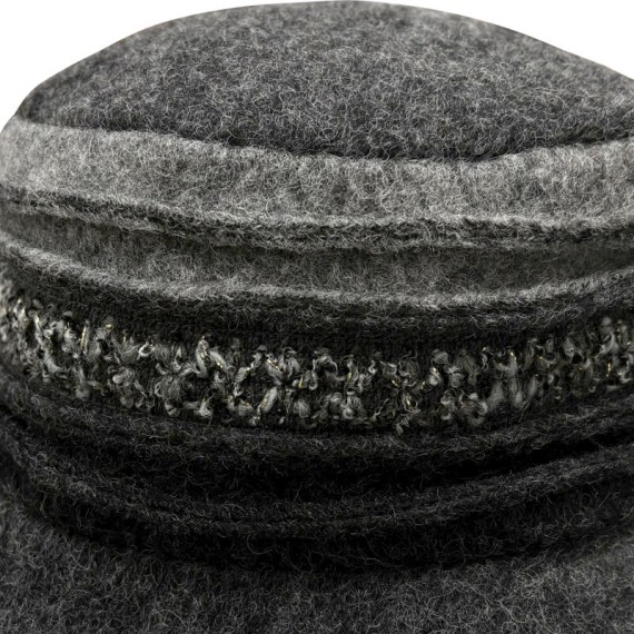 Chapéu de Senhora Panamá em Lã SOLID 42-129 Cinza | Ref. 298.42129CI