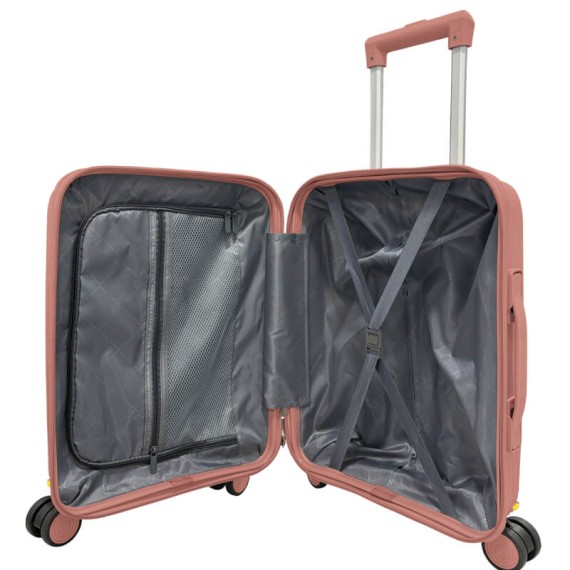 Mala de Cabine 45cm 4R Amovíveis Easyjet TALENT 44 Rosa | Ref. 337.44RO
