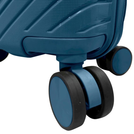 Mala de Cabine 45cm 4R Amovíveis Easyjet TALENT 45 Azul Petróleo | Ref. 337.45AP
