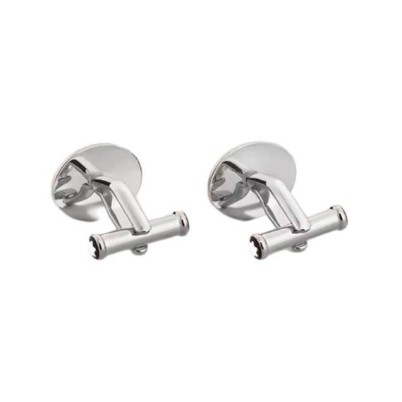 Botões de Punho MONTBLANC Oval Geometric Lacquer Inlay Preto | Ref. 238.134468