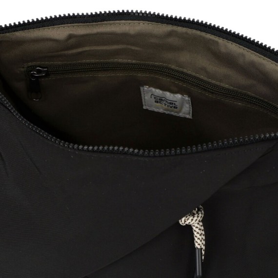 CAMEL ACTIVE Bolsa de Ombro L Senhora Aurum Preta | Ref. 91.12151