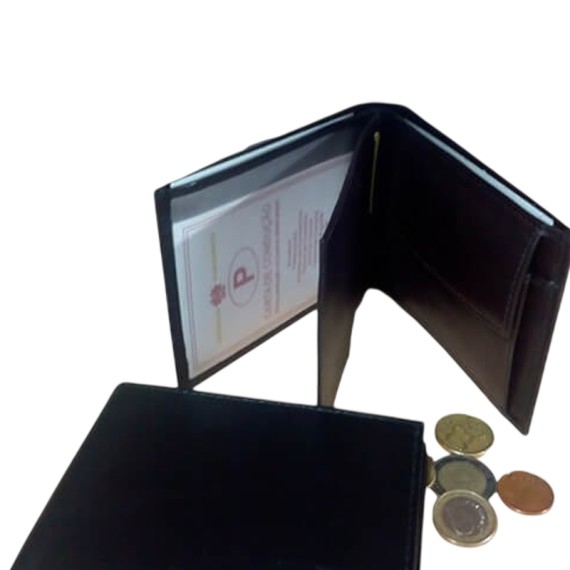 DOGGY Carteira Porta-Notas com Porta-Moedas Preta | Ref. 86.126P